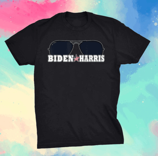 Biden Harris Sunglasses Patriotic Aviator Graphic T-Shirt