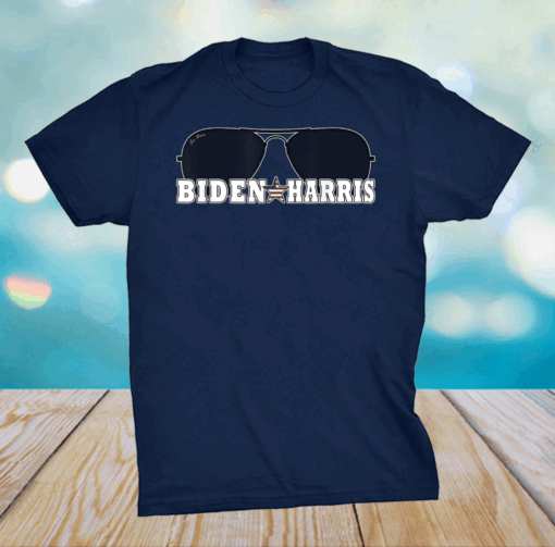 Biden Harris Sunglasses Patriotic Aviator Graphic T-Shirt