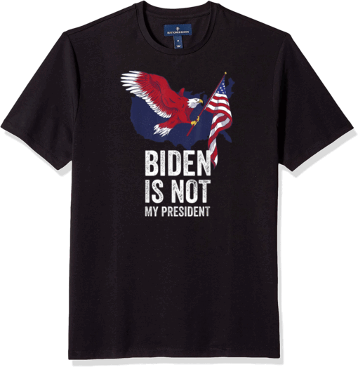 Biden Is Not My President Election Vintage Retro Anti Biden T-Shirt