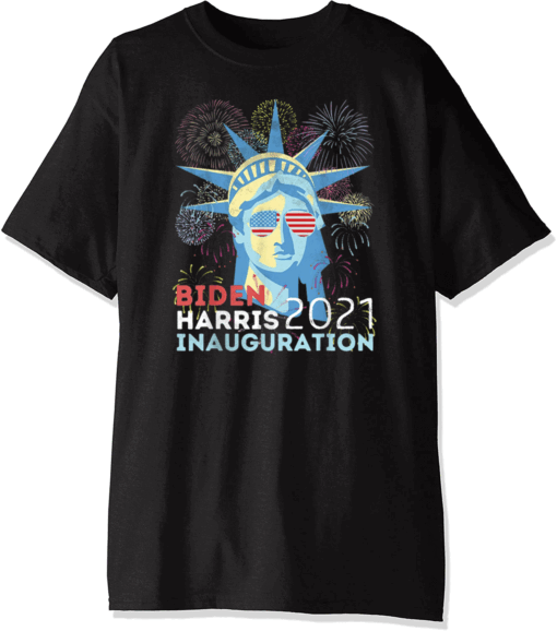 Biden Victory Inauguration 2021 Liberty Fireworks Vintage T-Shirt