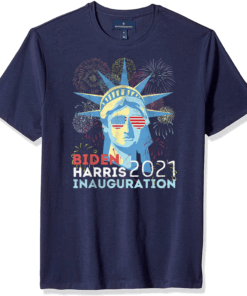 Biden Victory Inauguration 2021 Liberty Fireworks Vintage T-Shirt