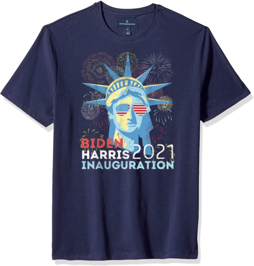 Biden Victory Inauguration 2021 Liberty Fireworks Vintage T-Shirt