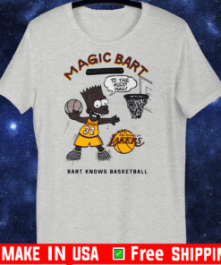 Magic Bart Bootleg Magic Johnson X Bart Simpson T Shirt The Simpsons Magic Shirt