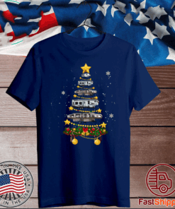 Camping Car Christmas Tree T-Shirt