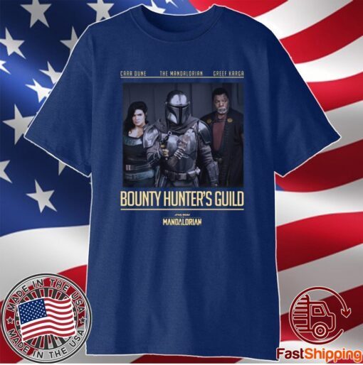 Cara Dune The Mandalorian Greef Karga Bounty Hunters Guild T-Shirt