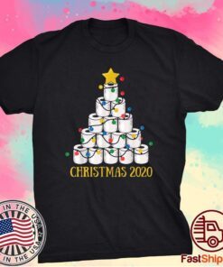 Christmas Tree Toilet Paper Merry Quarantine T-Shirt