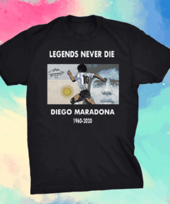 DIEGO MARADONA NAPOLI T-SHIRT Legends Never Die 1960-2020 T-Shirt