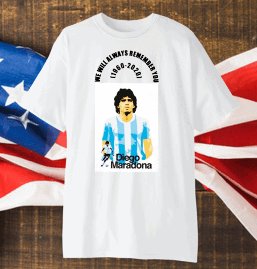 Diego Armando maradona 1960-2020 Thanks For The Memories T-Shirt