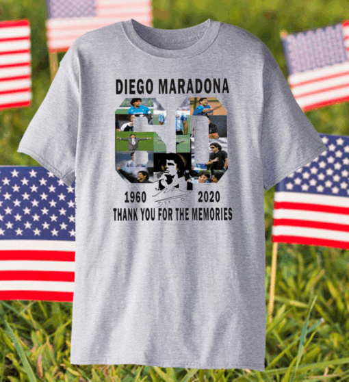 Diego Maradona 1960-2020 Thanks You For The Memories T-Shirt