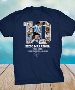 Diego Maradona Thank You For The Memories 1960-2020 Shirt