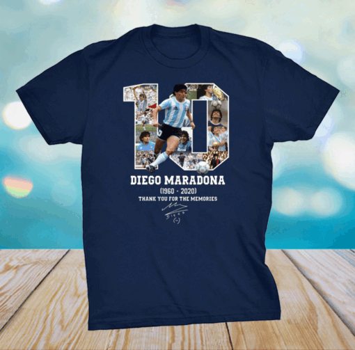 Diego Maradona Thank You For The Memories 1960-2020 Shirt