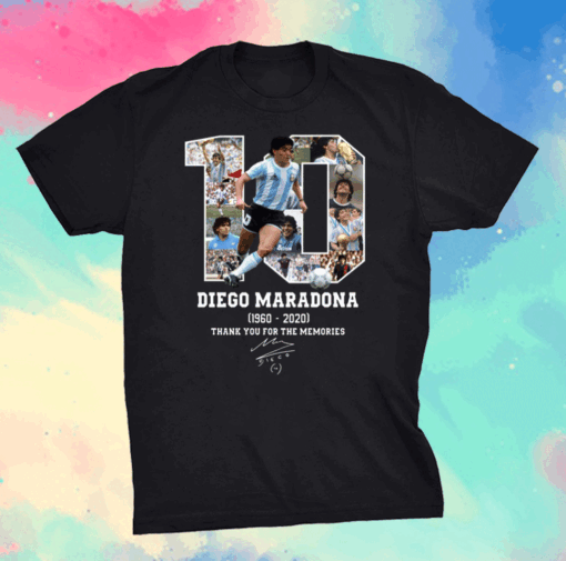 Diego Maradona Thank You For The Memories 1960-2020 Shirt