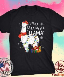 Fa La La Llama Funny Christmas Shirt Christmas Lllama Lover Shirt