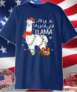 Fa La La Llama Funny Christmas Shirt Christmas Lllama Lover Shirt