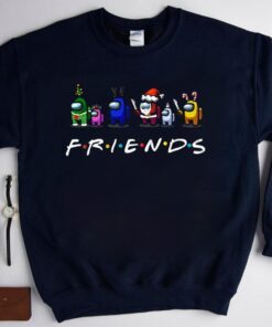 Friends Shirt Among Us Shirt Christmas Shirt Amongus Shirt Crewmate Shirt Impostor Shirt Santa Reindeer Elf Sublimation Shirt