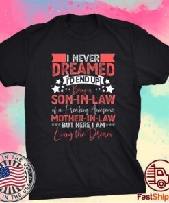 Funny Son in Law Birthday Awesome Mother in Law Shirt