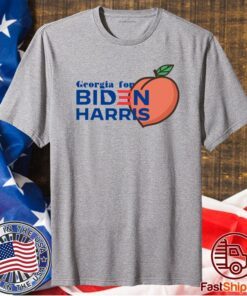 Georgia For Biden Harris Peach T-Shirt