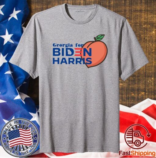 Georgia For Biden Harris Peach T-Shirt