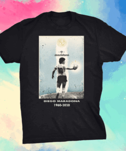 Goodbye Diego Maradona Tribute 1960-2020 T-Shirt R.I.P Soccer Legend 10 Maradona T-Shirt