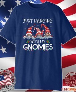 Hanging With My Gnomies Christmas Santa Gnome Xmas Tree 2021 Shirt