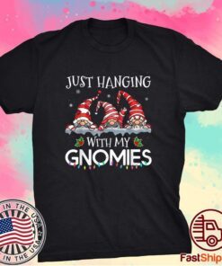 Hanging With My Gnomies Christmas Santa Gnome Xmas Tree 2021 Shirt