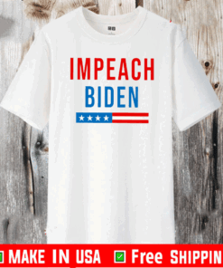 Impeach Biden President Flag US T-Shirt