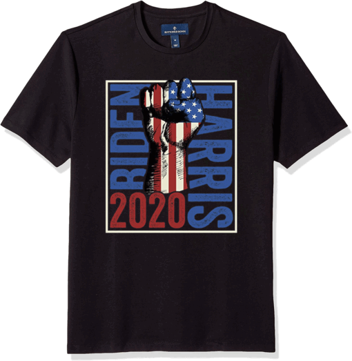 Joe Biden Kamala Harris 2020 - USA Flag Resist Fist T-Shirt