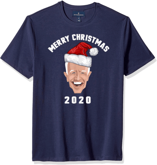 Joe Biden Merry Christmas 2020 Santa Hat Democrats T-Shirt