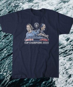 Lavelle and Mewis Man City 2020 Cup Champions Shirt