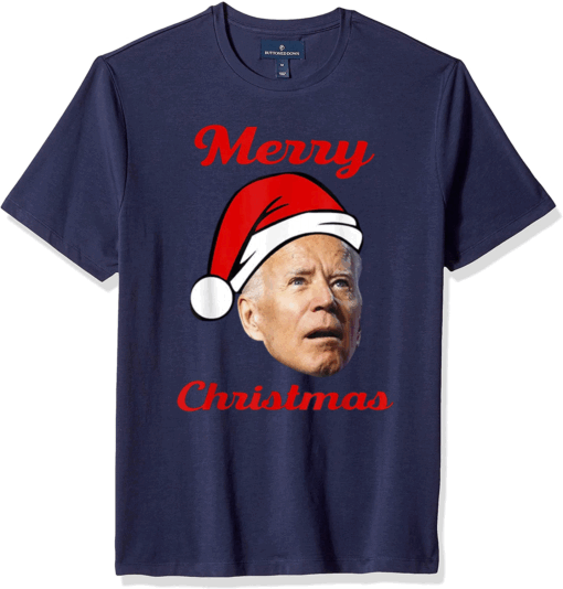 Merry Christmas Biden Santa Claus Hat Costume T-Shirt