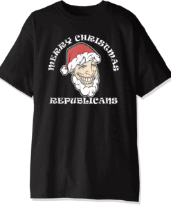 Merry Christmas Republicans Joe Biden Shirt Funny Biden Xmas T-Shirt