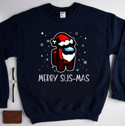 Merry Sus Mas Among Us Shirt Among Us Shirt Gamer Shirt Among Us Game Shirt , Among Us Shirt , Gamer Christmas Shirt