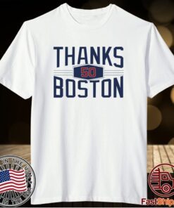 Mookie Betts Thanks 50 Boston T-Shirt