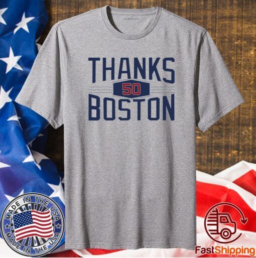 Mookie Betts Thanks 50 Boston T-Shirt