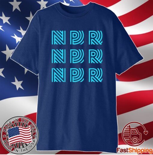 NPR 90'S LOGO REPEATING SHIRT