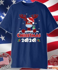 Rudolph Reindeer Mask Matching Family Christmas 2020 Gifts Shirt