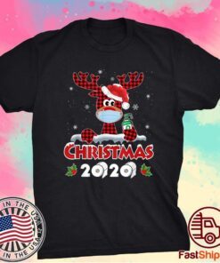 Rudolph Reindeer Mask Matching Family Christmas 2020 Gifts Shirt