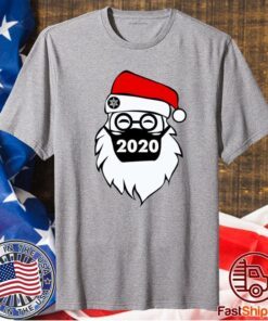 Santa Claus Wear Face Mask 2020 Christmas Shirt