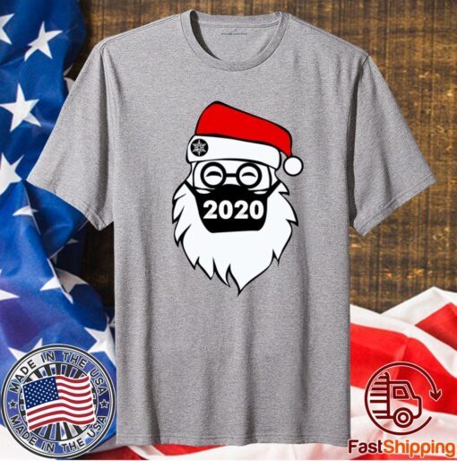 Santa Claus Wear Face Mask 2020 Christmas Shirt