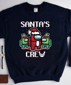 Santa's Crew Among Us Christmas Shirt Among Us Shirt Family Matching Family Christmas Matching Shirt