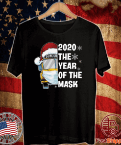 School bus 2020 the year of the mask Christmas T-Shirt
