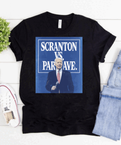 Scranton Vs. Park Ave Solid Blue T-Shirt