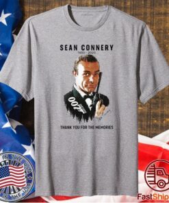 Sean Connery 007 1930 2020 Signature Thank You For The Memories T-Shirt