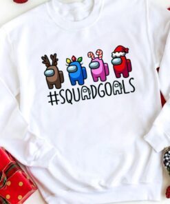 Squad Goals Among Us Christmas Shirts Among Us Shirt Kids Family Matching Family Christmas Matching Shirts