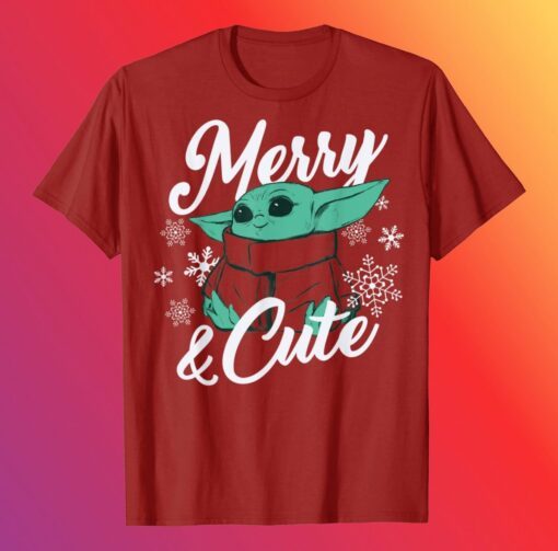 The Mandalorian Christmas The Child Merry and Cute Shirt