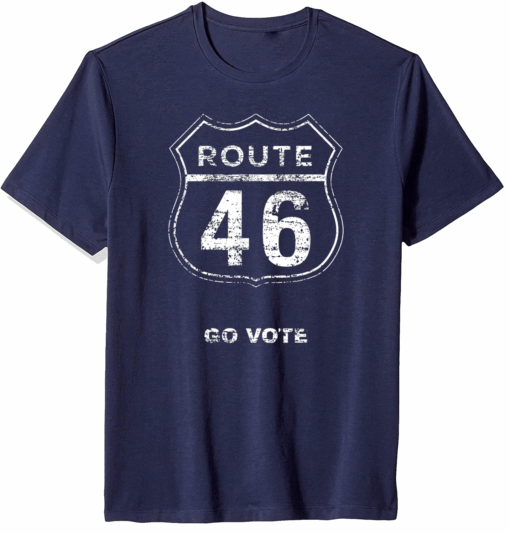 Vote Joe Biden Funny Route 46 Sign 2020 US Election T-Shirt