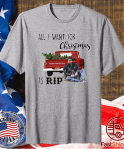 Yellowstone All I want for Christmas is rip t-shirt