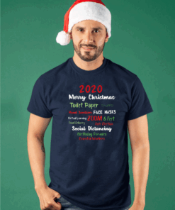 2020 Merry Quarantine Christmas Trump Pajamas T-Shirt