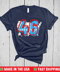 46 Greater Than 45 Joe Biden Won President Retro Distressed T-Shirt