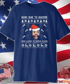 Bad Bunny Aqui Llego Tu Santa Claus Christmas T-Shirt